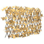 Vidaxl kunstplant esdoornblad latwerk 5st uittrekbaar 180x60 cm oranje - afbeelding 2