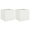 Vidaxl plantenbakken 2 st 49x47x46 cm staal wit