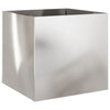 Vidaxl plantenbak 49x47x46 cm roestvrij staal zilverkleurig