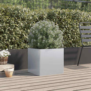 Vidaxl plantenbak 49x47x46 cm gegalvaniseerd staal zilverkleurig - afbeelding 3