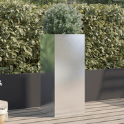 Vidaxl plantenbak 32x29x75 cm roestvrij staal zilverkleurig - afbeelding 1