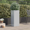Vidaxl plantenbak 32x29x75 cm gegalvaniseerd staal zilverkleurig