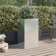 Vidaxl plantenbak 42x38x75 cm roestvrij staal zilverkleurig - afbeelding 3