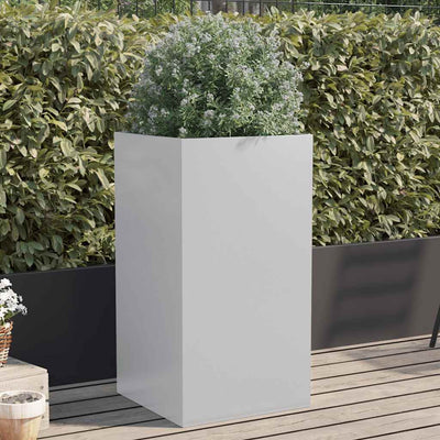Vidaxl plantenbak 42x38x75 cm gegalvaniseerd staal zilverkleurig