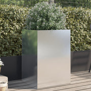 Vidaxl plantenbak 52x48x75 cm roestvrij staal zilverkleurig - afbeelding 1