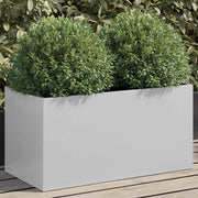 Vidaxl plantenbak 62x30x29 cm gegalvaniseerd staal zilverkleurig - afbeelding 1