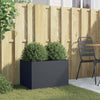 Vidaxl plantenbak 62x40x39 cm staal antracietkleurig