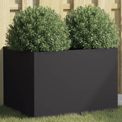 Vidaxl plantenbak 62x47x46 cm staal zwart