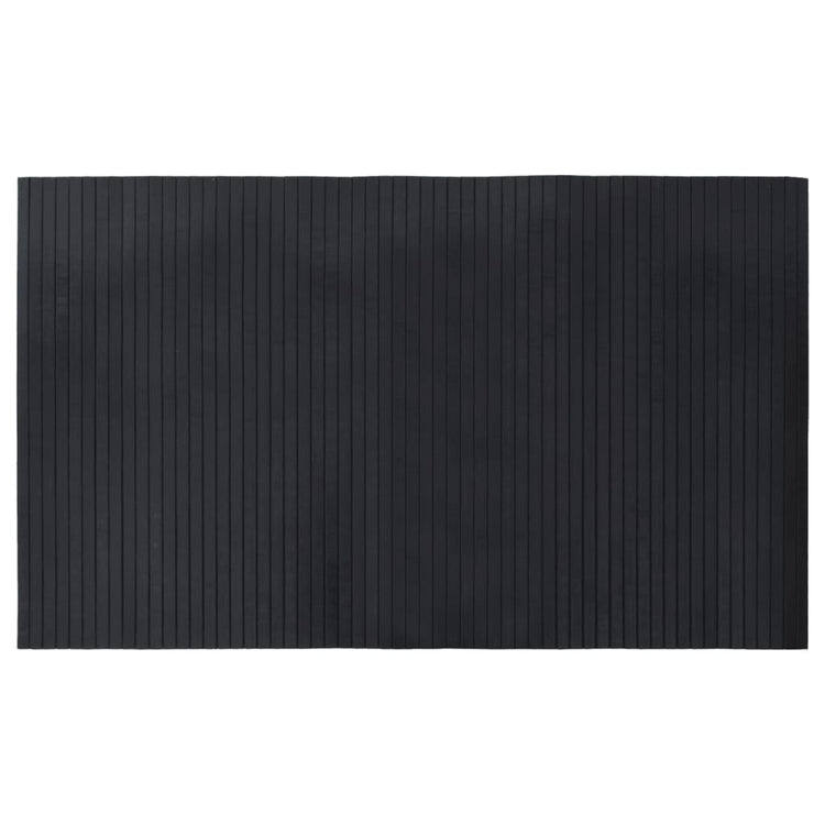 Vidaxl vloerkleed rechthoekig 60x100 cm bamboe zwart