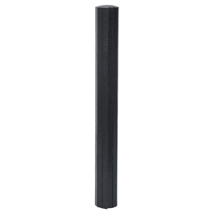 Vidaxl vloerkleed rechthoekig 60x100 cm bamboe zwart