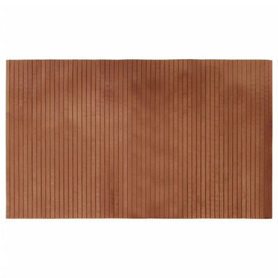 Vidaxl vloerkleed rechthoekig 60x100 cm bamboe bruin