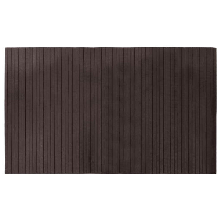 Vidaxl vloerkleed rechthoekig 60x100 cm bamboe donkerbruin