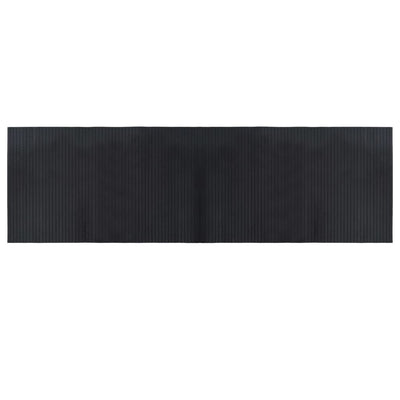 Vidaxl vloerkleed rechthoekig 60x200 cm bamboe zwart