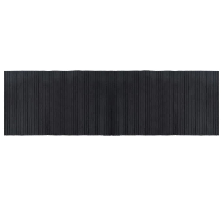 Vidaxl vloerkleed rechthoekig 60x200 cm bamboe zwart