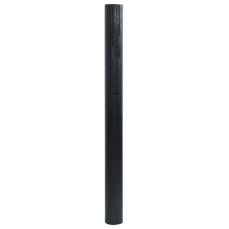 Vidaxl vloerkleed rechthoekig 60x200 cm bamboe zwart