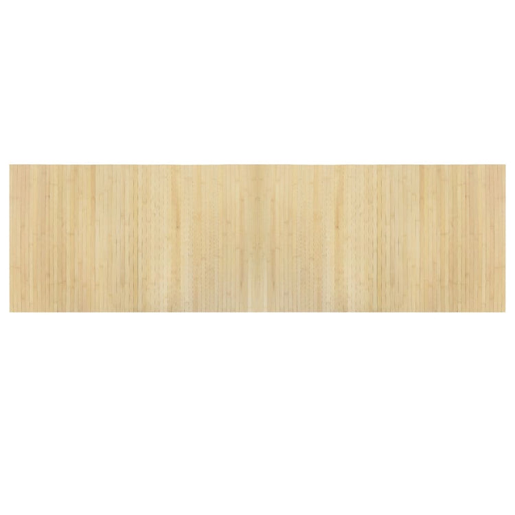 Vidaxl vloerkleed rechthoekig 60x200 cm bamboe lichtnaturel
