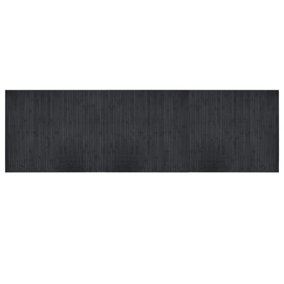 Vidaxl vloerkleed rechthoekig 60x200 cm bamboe grijs