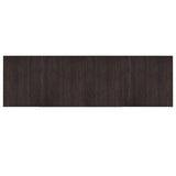 Vidaxl vloerkleed rechthoekig 60x200 cm bamboe donkerbruin - afbeelding 2