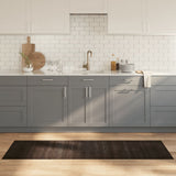 Vidaxl vloerkleed rechthoekig 60x200 cm bamboe donkerbruin - afbeelding 1