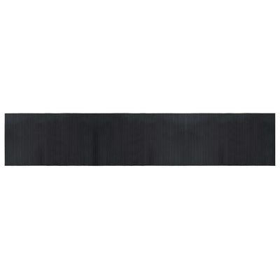 Vidaxl vloerkleed rechthoekig 60x300 cm bamboe zwart