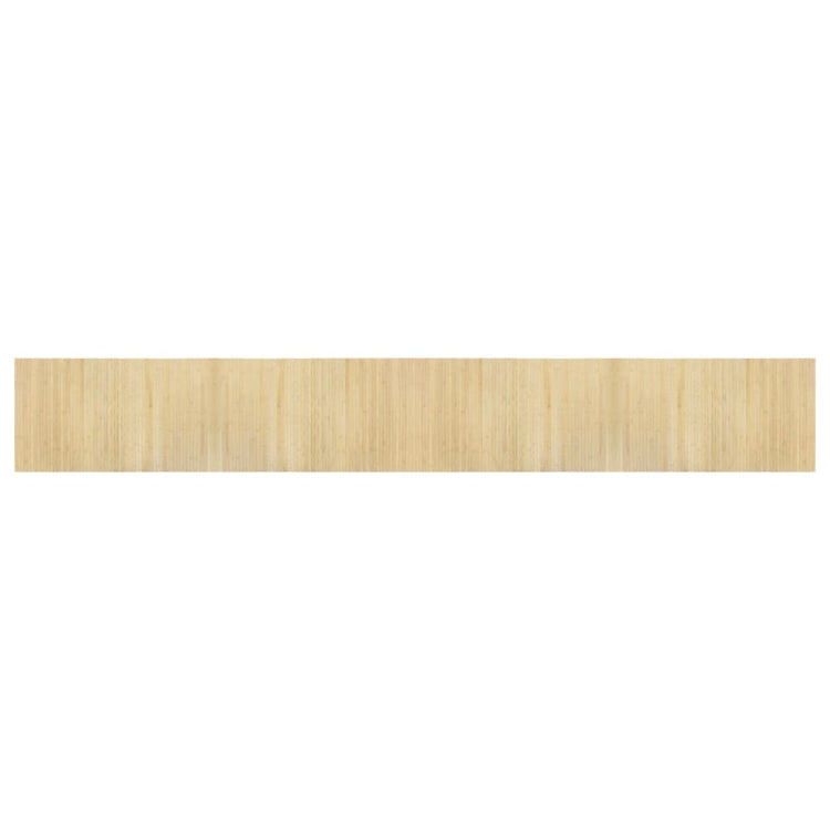 Vidaxl vloerkleed rechthoekig 60x400 cm bamboe lichtnaturel