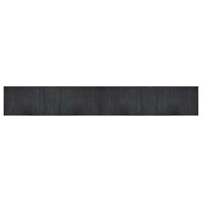 Vidaxl vloerkleed rechthoekig 60x400 cm bamboe grijs