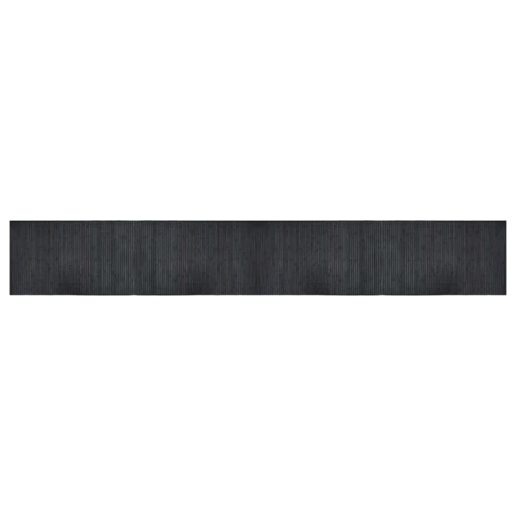 Vidaxl vloerkleed rechthoekig 60x400 cm bamboe grijs