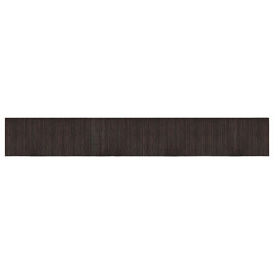 Vidaxl vloerkleed rechthoekig 60x400 cm bamboe donkerbruin
