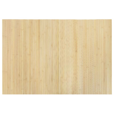 Vidaxl vloerkleed rechthoekig 70x100 cm bamboe lichtnaturel
