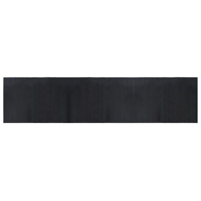 Vidaxl vloerkleed rechthoekig 70x300 cm bamboe zwart