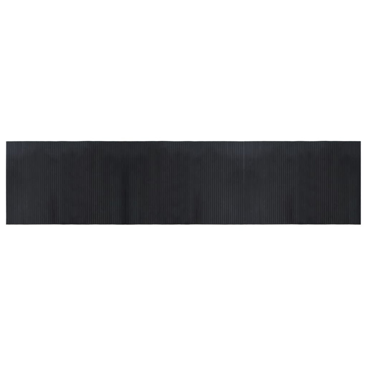 Vidaxl vloerkleed rechthoekig 70x300 cm bamboe zwart