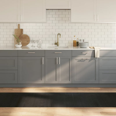 Vidaxl vloerkleed rechthoekig 70x300 cm bamboe zwart