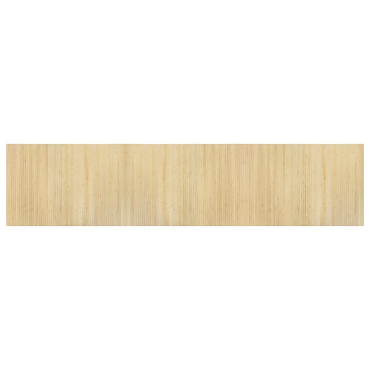 Vidaxl vloerkleed rechthoekig 70x300 cm bamboe lichtnaturel