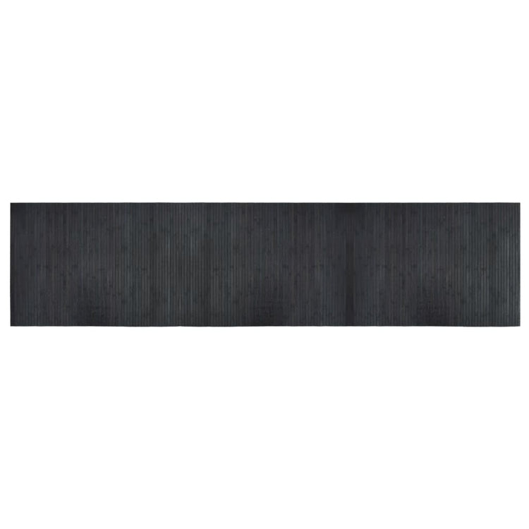 Vidaxl vloerkleed rechthoekig 70x300 cm bamboe grijs