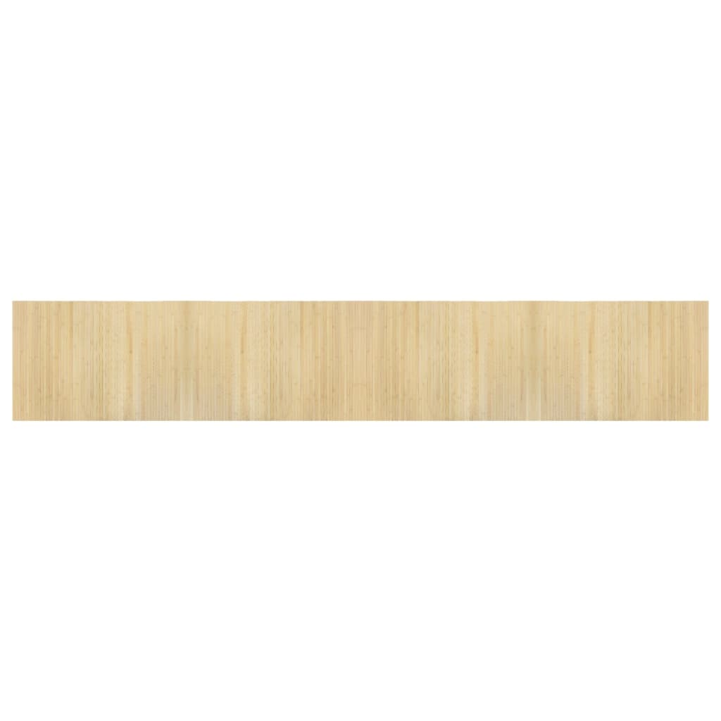 Vidaxl vloerkleed rechthoekig 70x400 cm bamboe lichtnaturel