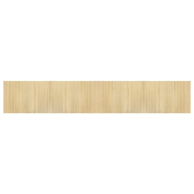 Vidaxl vloerkleed rechthoekig 70x400 cm bamboe lichtnaturel