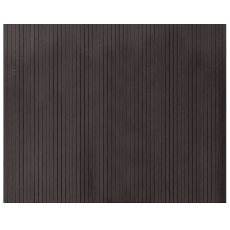 Vidaxl vloerkleed rechthoekig 80x100 cm bamboe donkerbruin