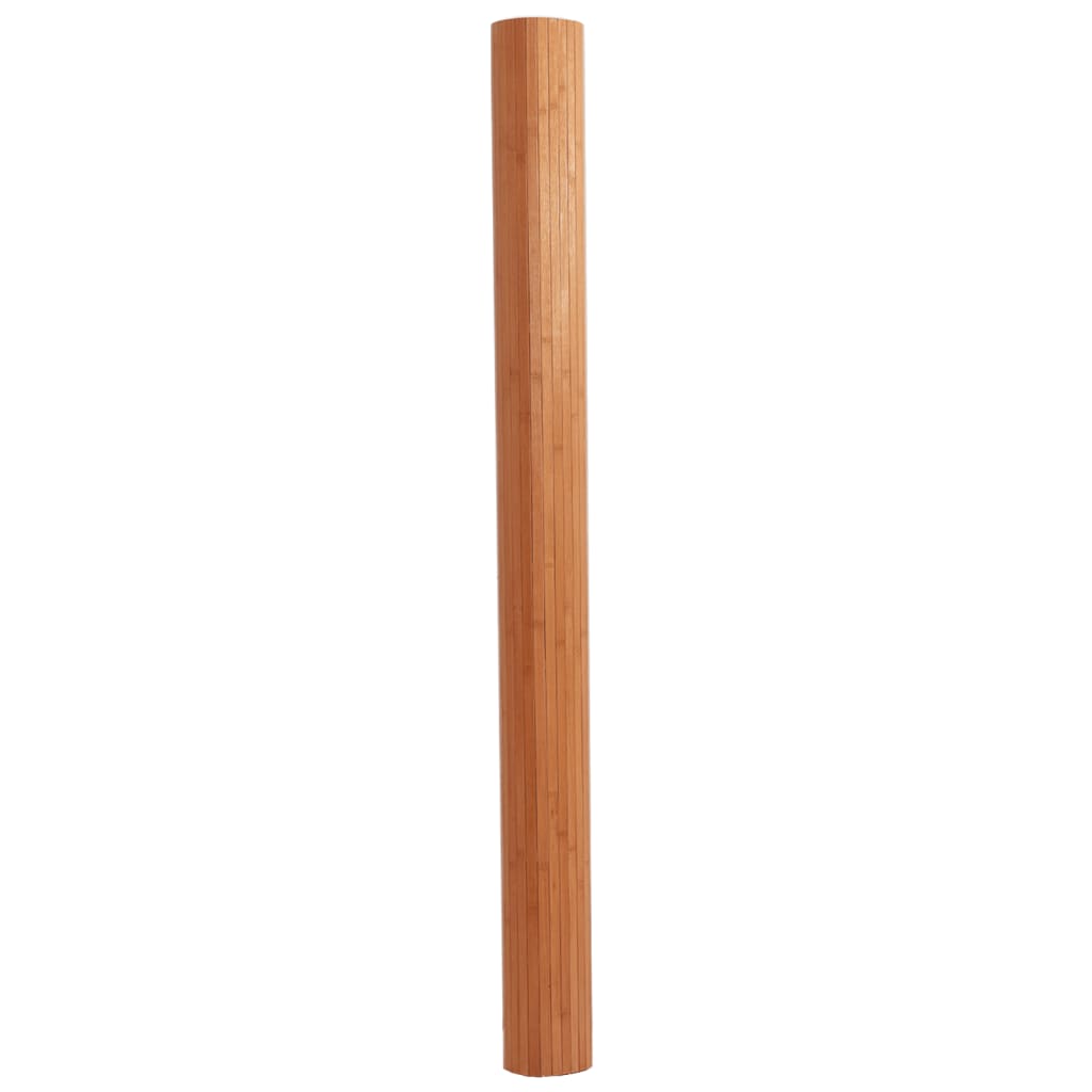 Vidaxl vloerkleed rechthoekig 80x200 cm bamboe bruin