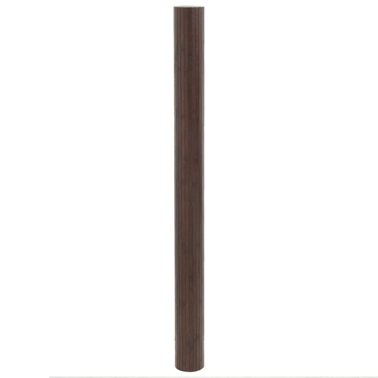 Vidaxl vloerkleed rechthoekig 80x200 cm bamboe donkerbruin