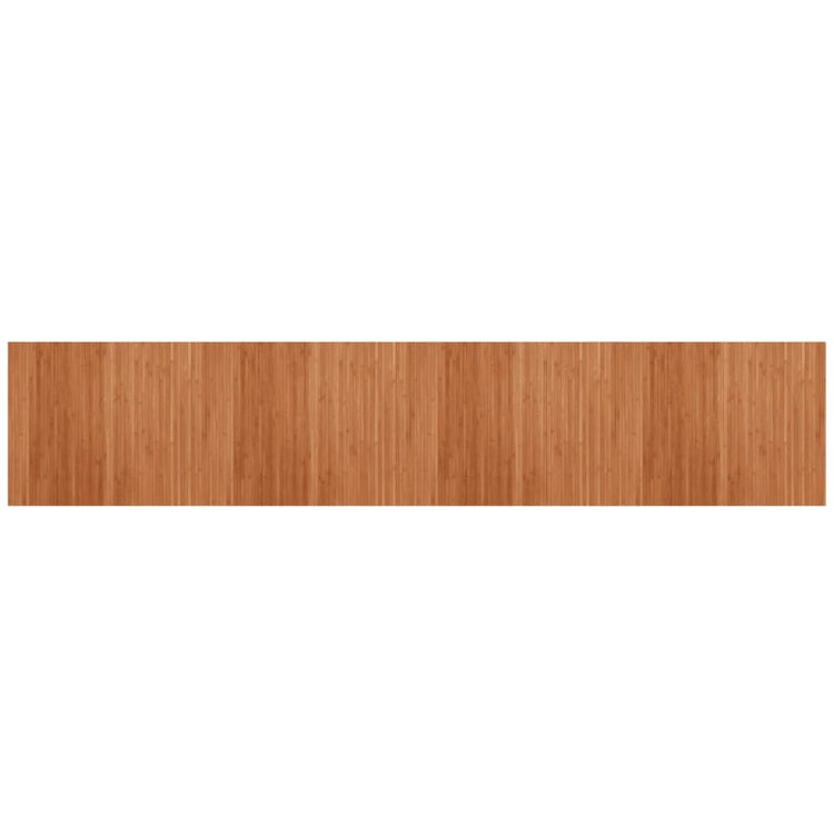 Vidaxl vloerkleed rechthoekig 80x400 cm bamboe bruin