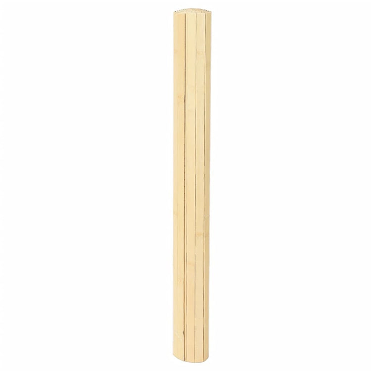 Vidaxl vloerkleed rechthoekig 80x400 cm bamboe lichtnaturel