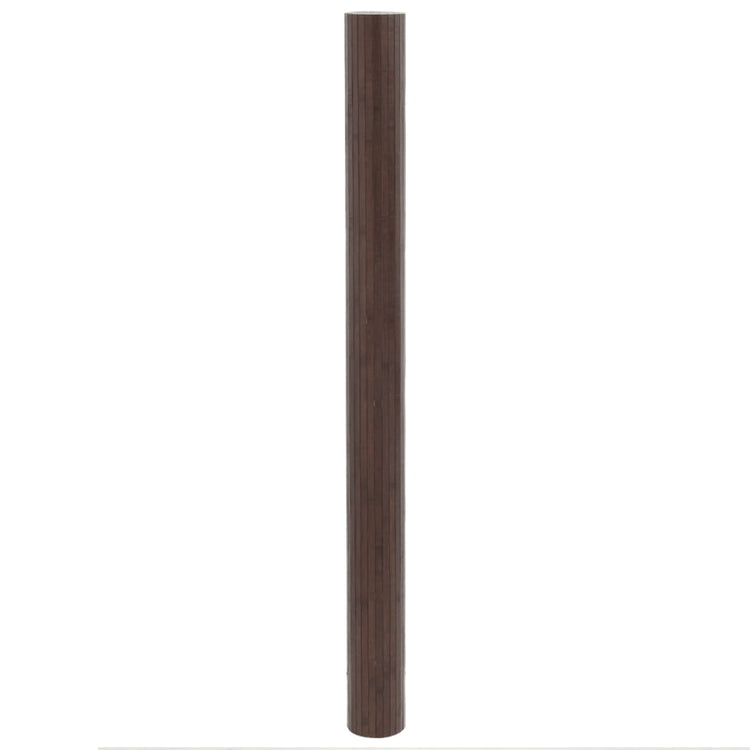 Vidaxl vloerkleed rechthoekig 80x400 cm bamboe donkerbruin