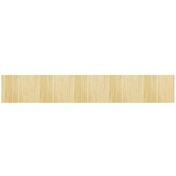 Vidaxl vloerkleed rechthoekig 80x500 cm bamboe lichtnaturel