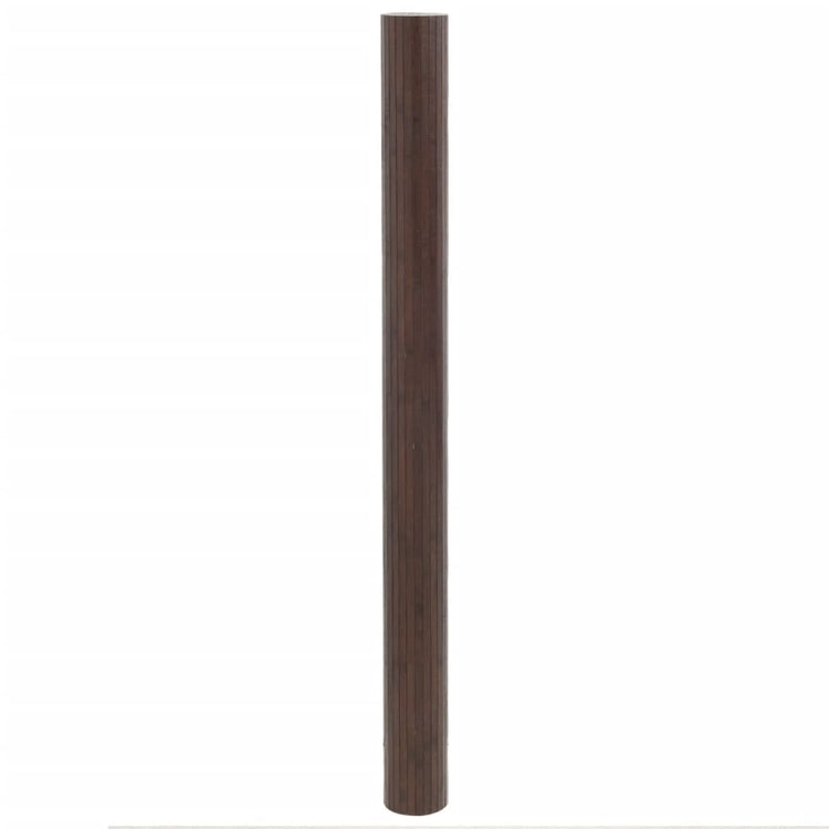 Vidaxl vloerkleed rechthoekig 80x500 cm bamboe donkerbruin