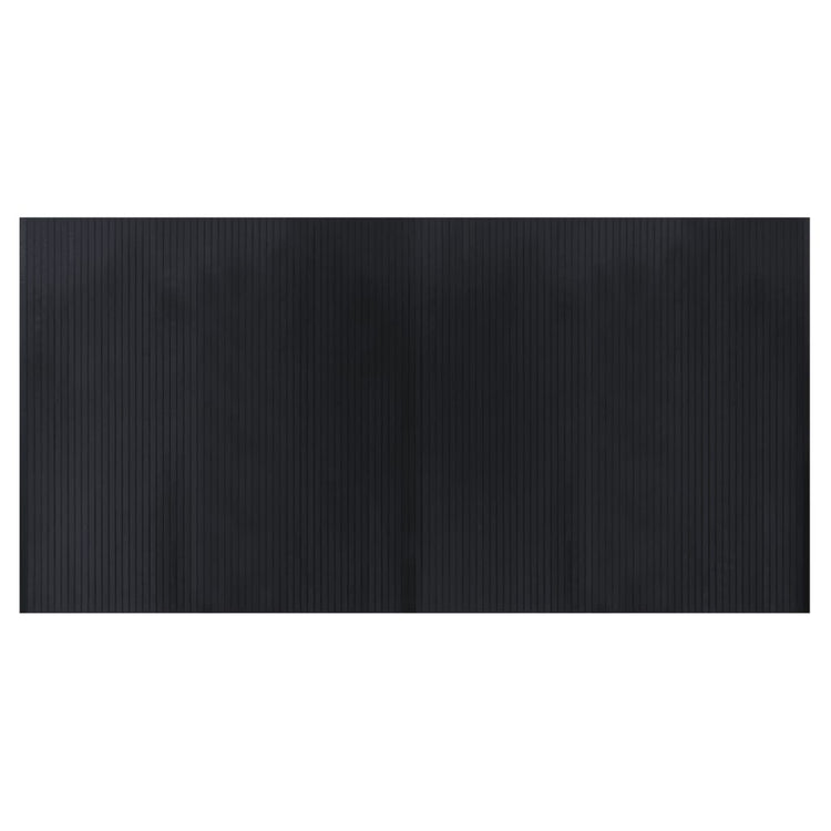 Vidaxl vloerkleed rechthoekig 100x200 cm bamboe zwart