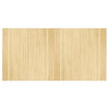 Vidaxl vloerkleed rechthoekig 100x200 cm bamboe lichtnaturel