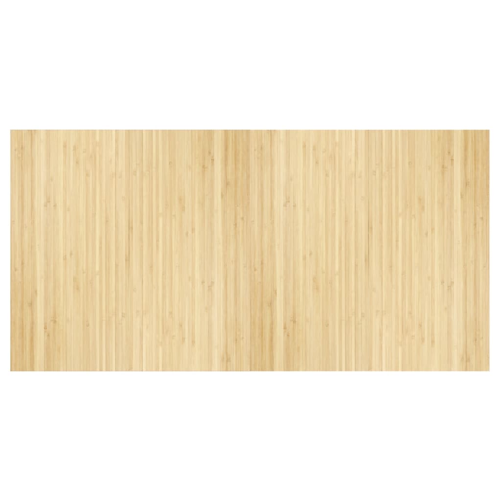 Vidaxl vloerkleed rechthoekig 100x200 cm bamboe lichtnaturel