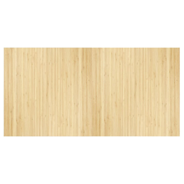 Vidaxl vloerkleed rechthoekig 100x200 cm bamboe lichtnaturel