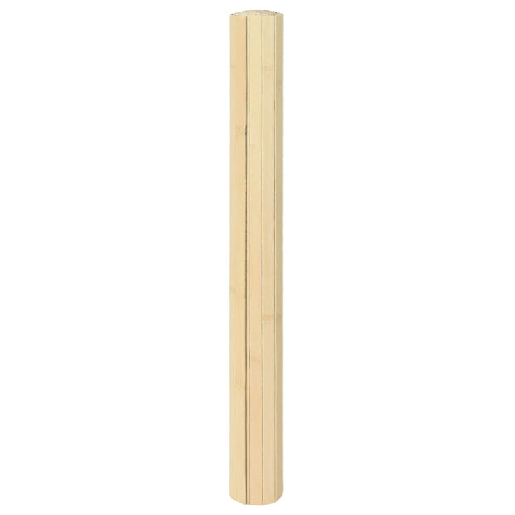 Vidaxl vloerkleed rechthoekig 100x200 cm bamboe lichtnaturel