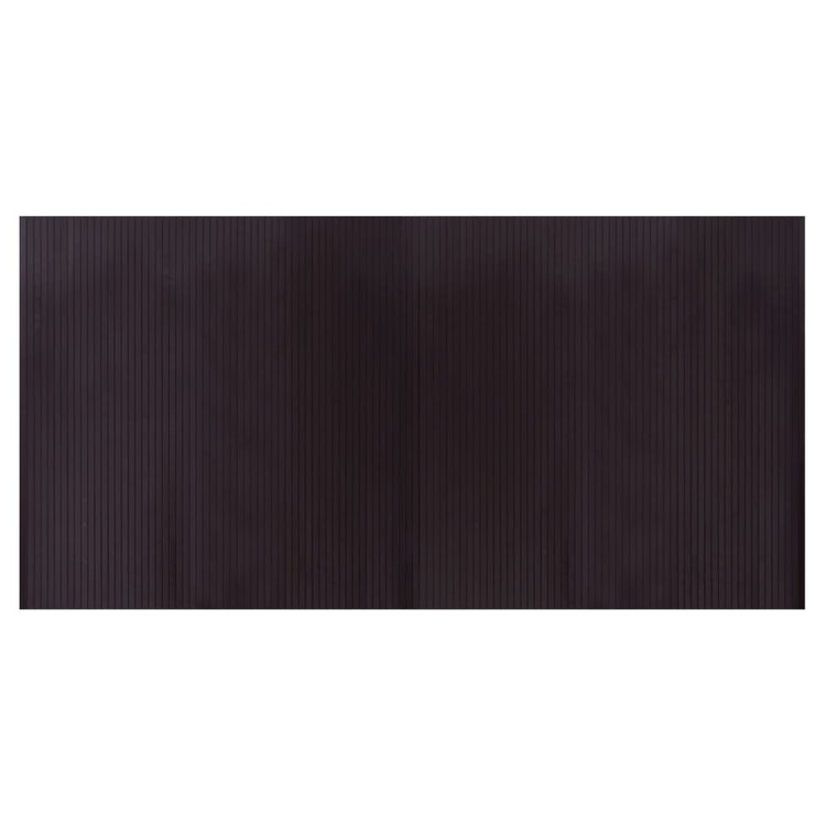 Vidaxl vloerkleed rechthoekig 100x200 cm bamboe donkerbruin